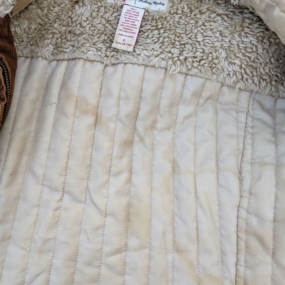 Abercrombie and Fitch Corduroy Shearling Jacket - Picture 8 of 8